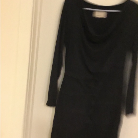 Nicole Miller Gray long sleeve Dress$70 Size Large - Picture 5 of 6